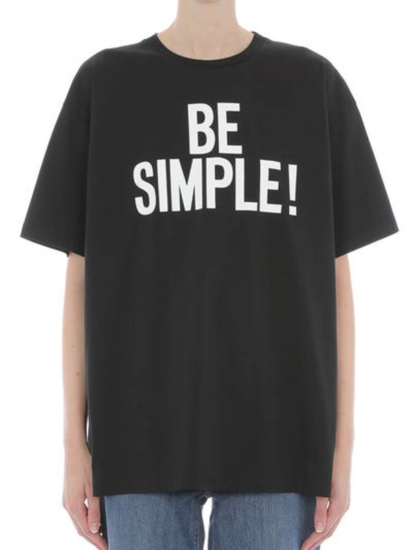 The Best Shops MOSCHINO: t-shirts - Be Simple Oversize Tshirt