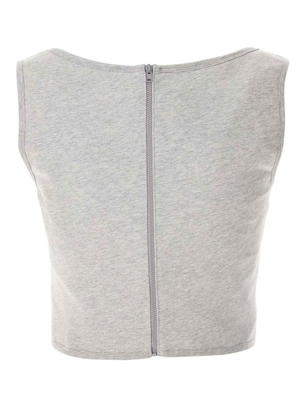 MOSCHINO: Tops y camisetas sin mangas online - Top - Gris