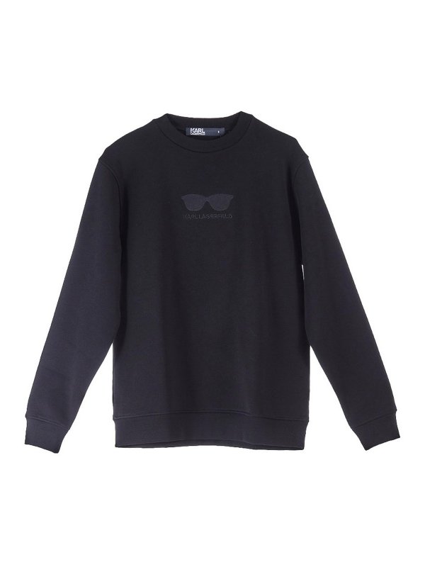 KARL LAGERFELD: Sudaderas y suéteres - Sudadera - Negro