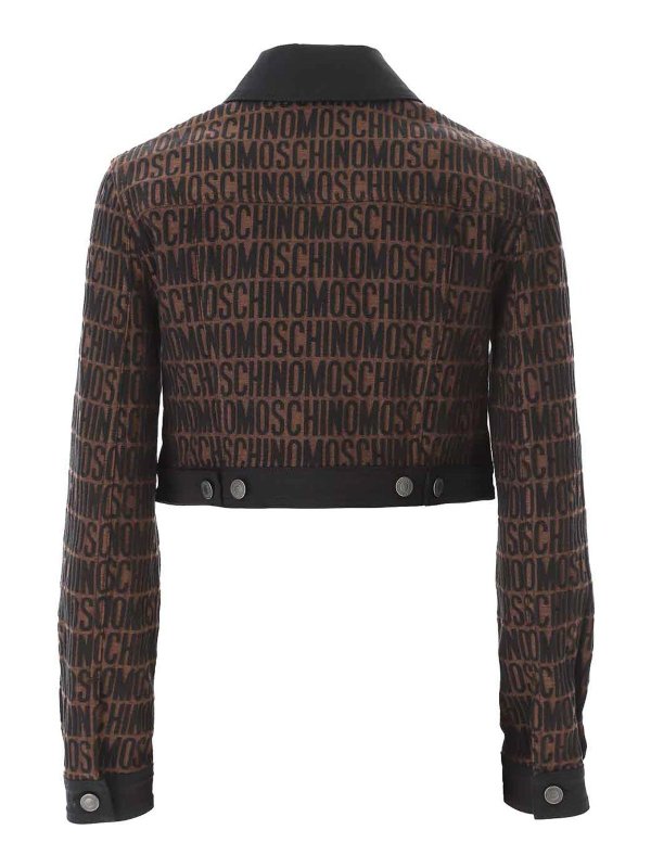 The Best Shops MOSCHINO: Lederjacken - Lederjacke - Braun
