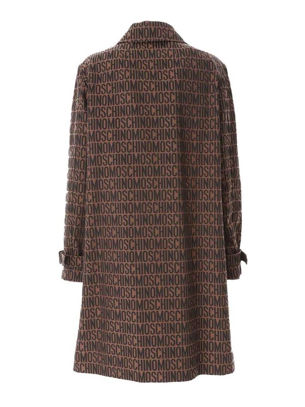MOSCHINO: cappotti trench online - Impermeabile con logo