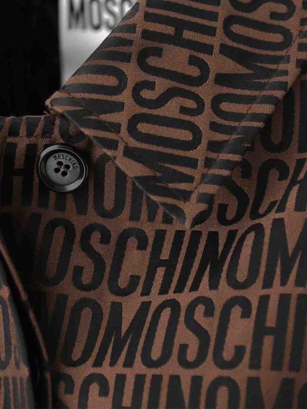 MOSCHINO buy online Impermeabile con logo