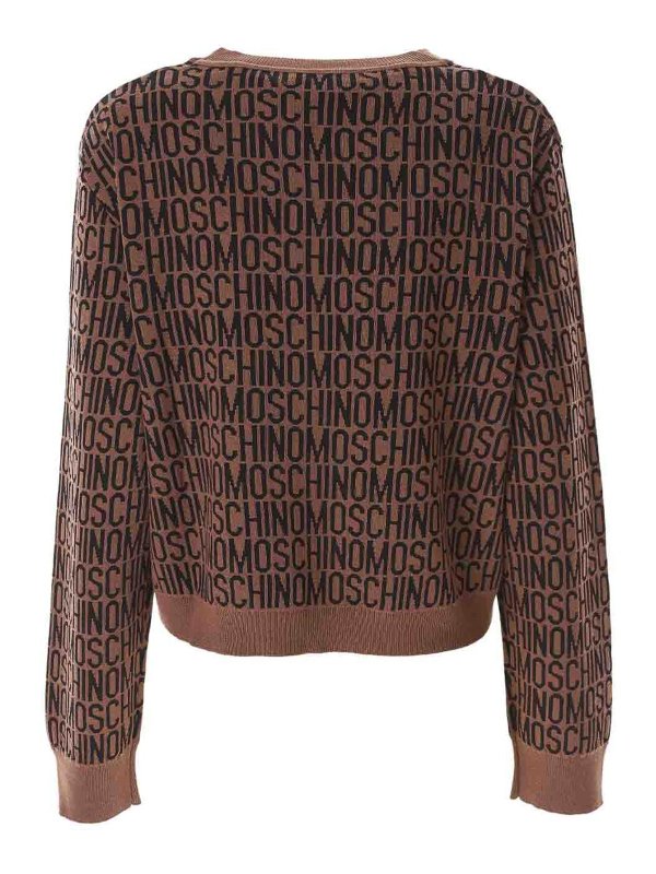 MOSCHINO: crew necks online - Logo Sweater