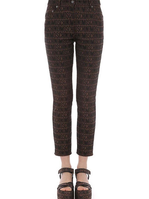 MOSCHINO: Casual Hosen online - Lederjacke - Braun