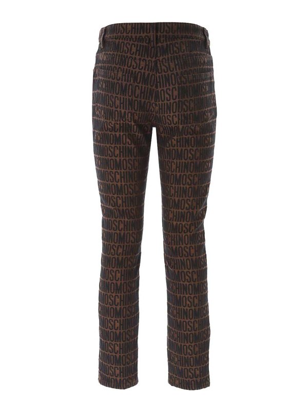 The Best Shops MOSCHINO: Casual Hosen - Lederjacke - Braun