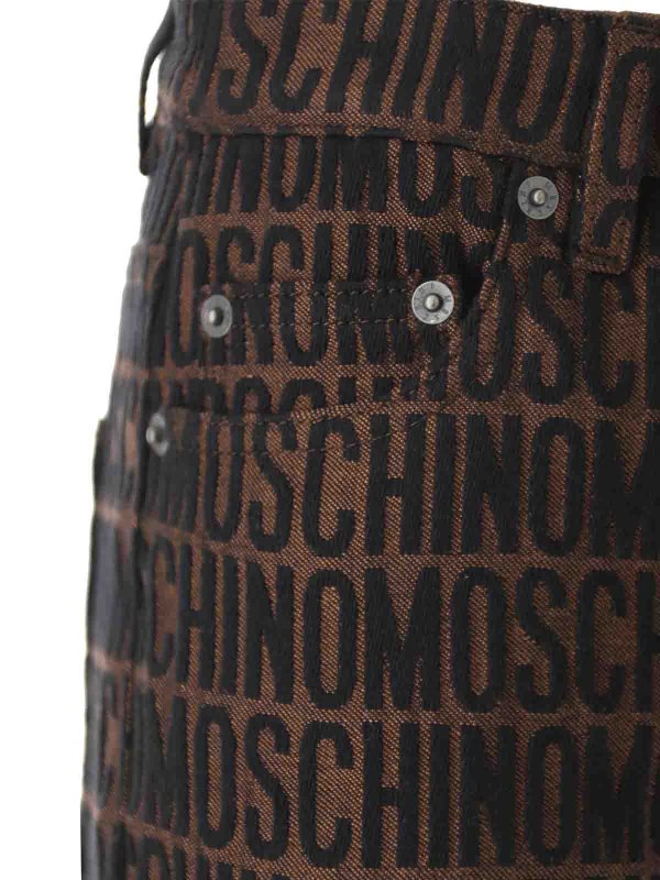 The Best Shops MOSCHINO: Lederjacke - Braun