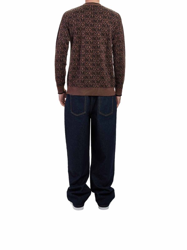 Pull Col Rond - Marron shop online: MOSCHINO