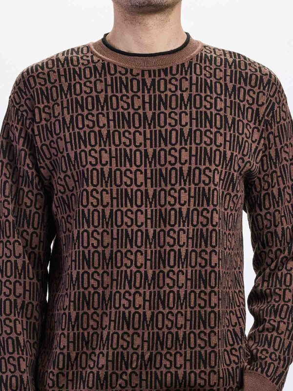 The Best Shops MOSCHINO: Pull Col Rond - Marron