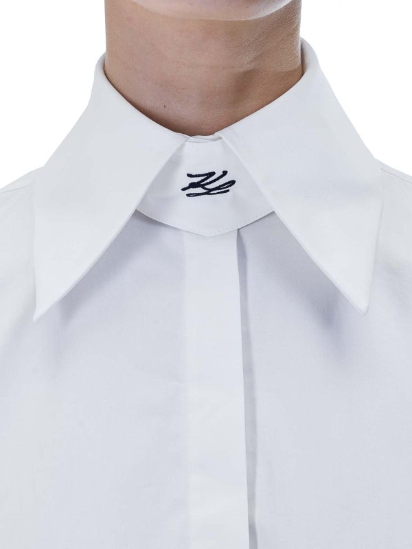 The Best Shops KARL LAGERFELD: Bluse - Weiß
