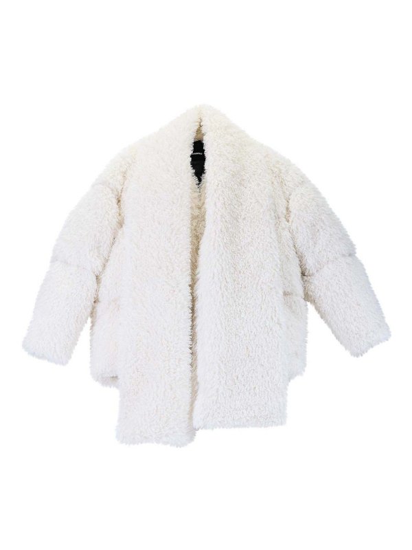 KARL LAGERFELD: Pelz und Shearling - Pelz - Creme