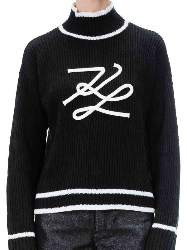 KARL LAGERFELD buy online Rundhalspullover - Schwarz