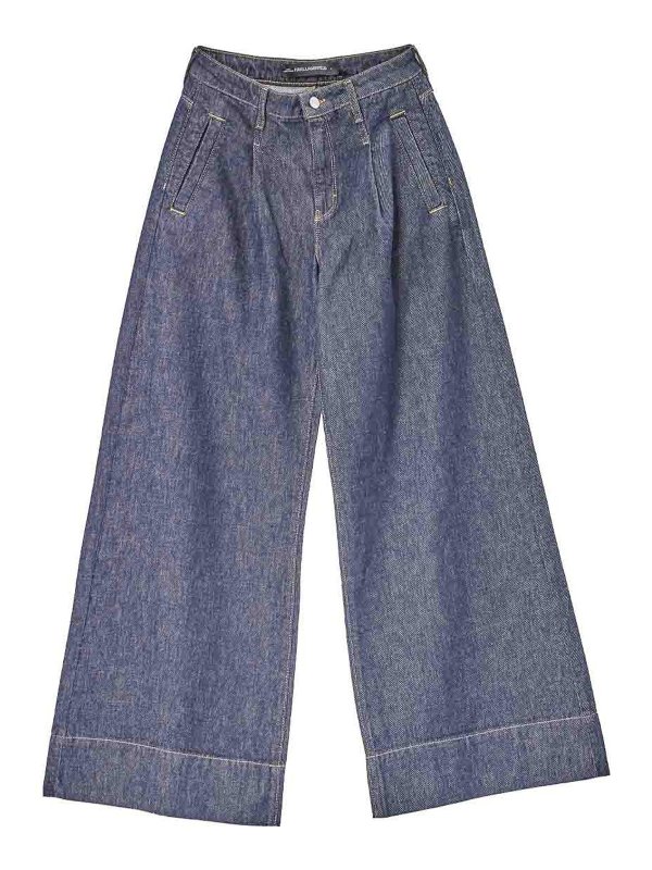 KARL LAGERFELD: Jeans Rectos - Vaqueros Rectos - Azul