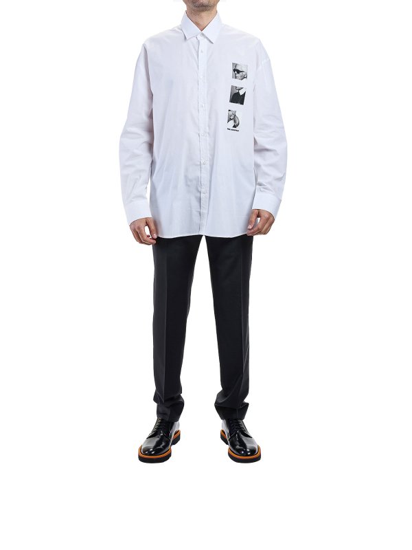 KARL LAGERFELD: シャツ online - シャツ - 白