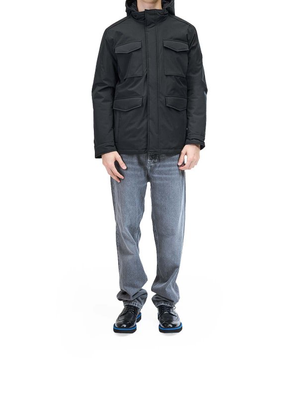 KARL LAGERFELD: knee length coats online - Technical jacket