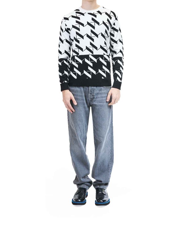 KARL LAGERFELD: crew necks online - Monogram sweater