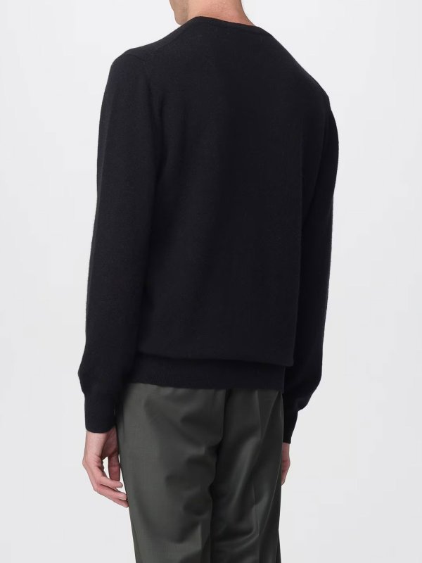 KARL LAGERFELD: Strickpullover mit Rundhalsausschnitt online - Rundhalspullover - Schwarz