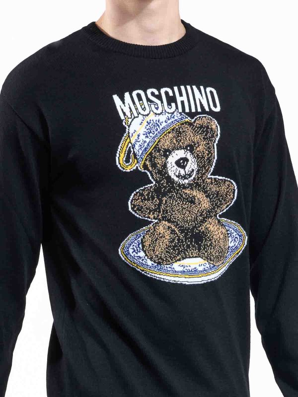 MOSCHINO buy online クルーネック - 黒