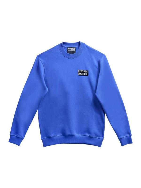 Versace Jeans Couture: スウェット＆セーター - スウェットシャツ/セーター - ブルー