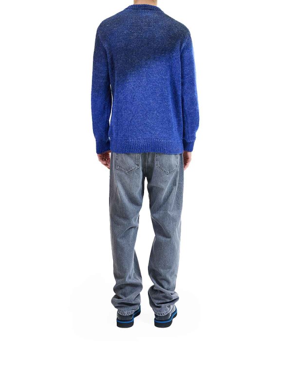 Rundhalspullover - Blau shop online: Versace Jeans Couture