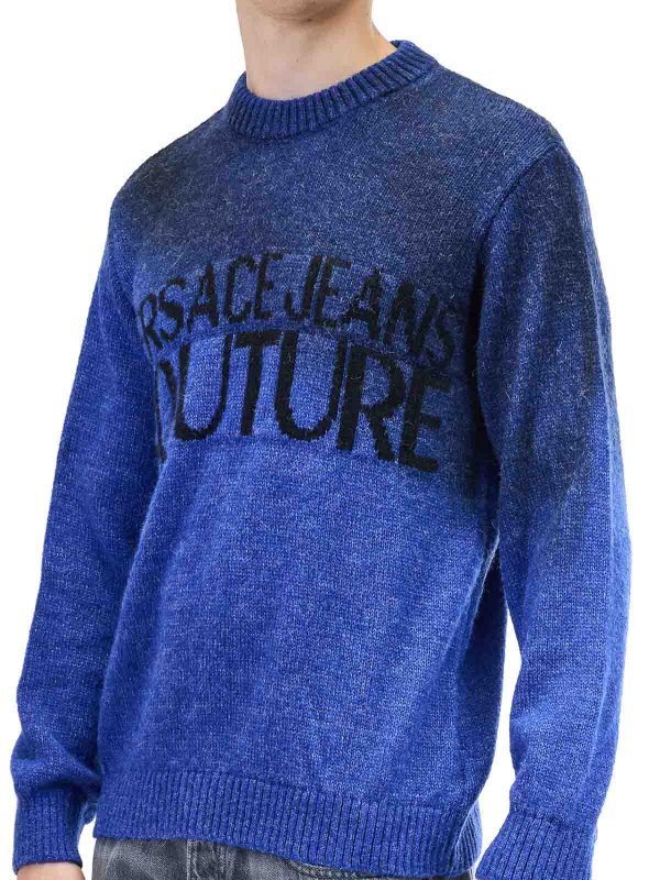 Versace Jeans Couture buy online Rundhalspullover - Blau