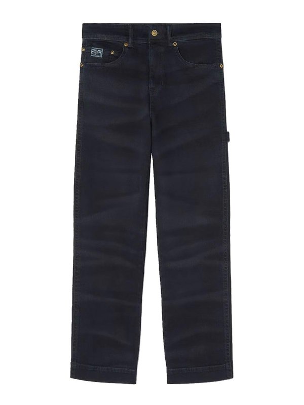 Versace Jeans Couture: Jeans Rectos - Vaqueros Rectos - Azul