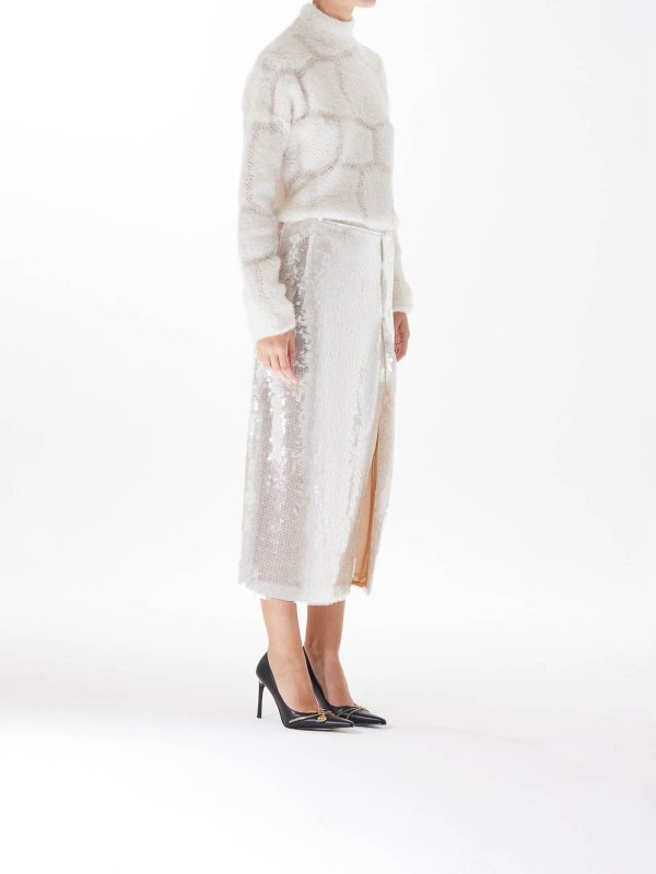 The Best Shops GENNY: Jupes midi et au genou - Jupe Midi - Blanc