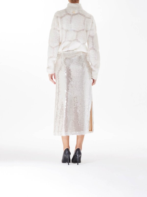 Jupe Midi - Blanc shop online: GENNY