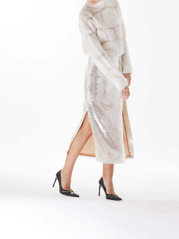 GENNY buy online Jupe Midi - Blanc