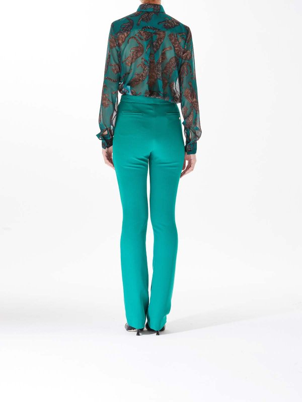 カジュアルパンツ - 緑 shop online: JUST CAVALLI