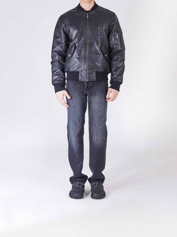JUST CAVALLI: leather jacket online - Leather Jacket
