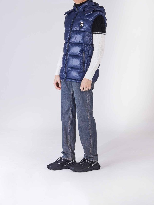The Best Shops KARL LAGERFELD: ダウン・ハイテクジャケット - ダウンジャケット - ブルー
