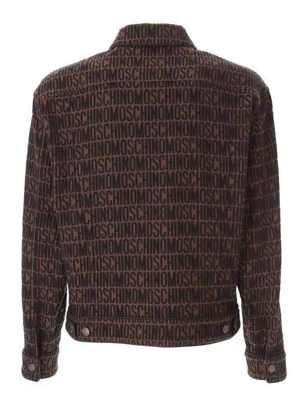 MOSCHINO: Lederjacken online - Lederjacke - Braun