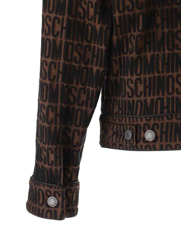 The Best Shops MOSCHINO: Lederjacken - Lederjacke - Braun
