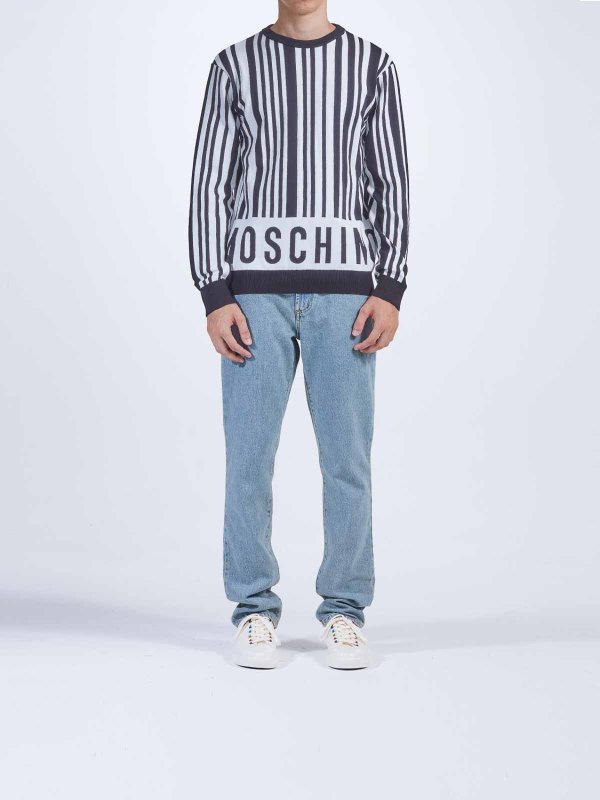 MOSCHINO: Suéteres con cuello pico online - Suéter Cuello Redondo - Blanco