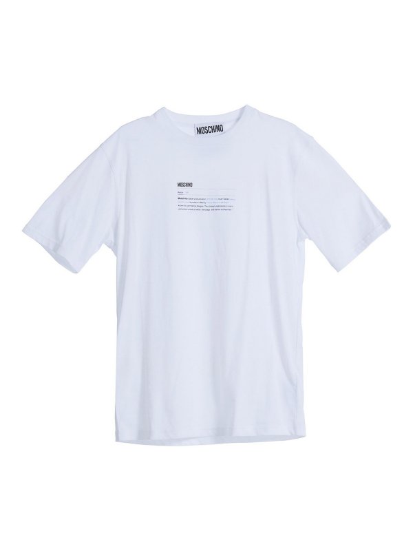 MOSCHINO: t-shirts - Dictionary Tshirt