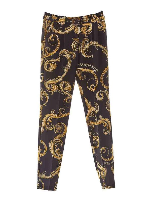 Versace Jeans Couture: カジュアルトラウザー - カジュアルパンツ - 黒