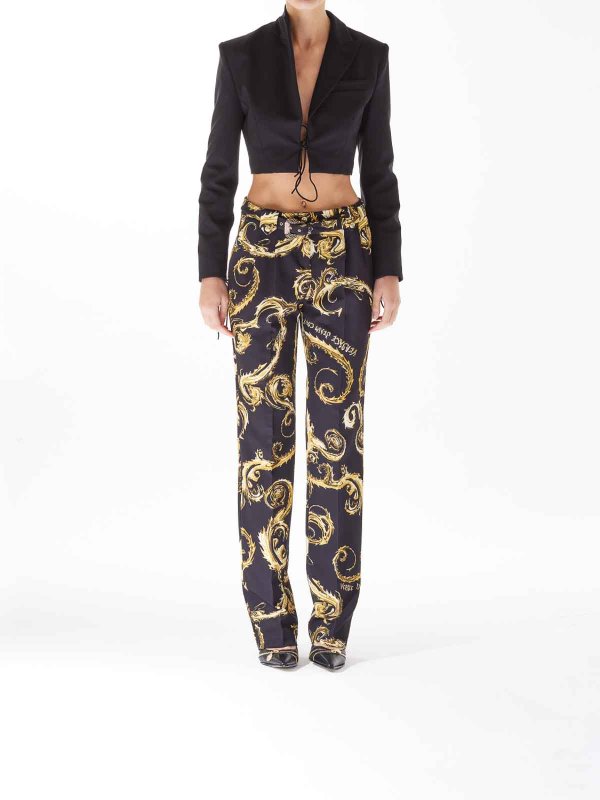Versace Jeans Couture: カジュアルトラウザー online - カジュアルパンツ - 黒