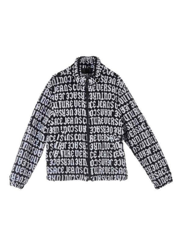 Versace Jeans Couture: casual jackets - Gothic Logo Teddy Jacket