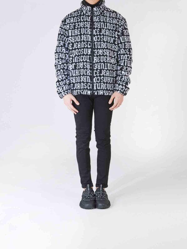 Versace Jeans Couture: casual jackets online - Gothic Logo Teddy Jacket