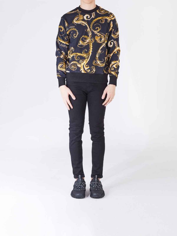Versace Jeans Couture: スウェット＆セーター online - スウェットシャツ/セーター - 黒
