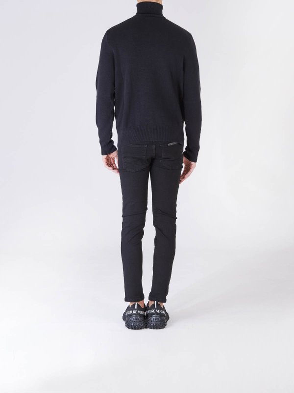 Pull Col Roulé - Noir shop online: Versace Jeans Couture