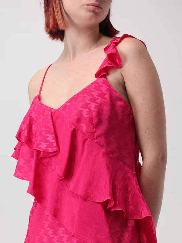 Rouches Jacquard Dress shop online: m.s.g.m.