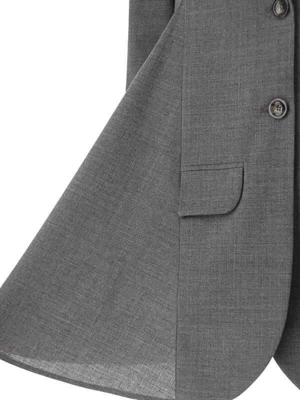 The Best Shops Vivetta: blazers - Light Wool Blazer With Slices
