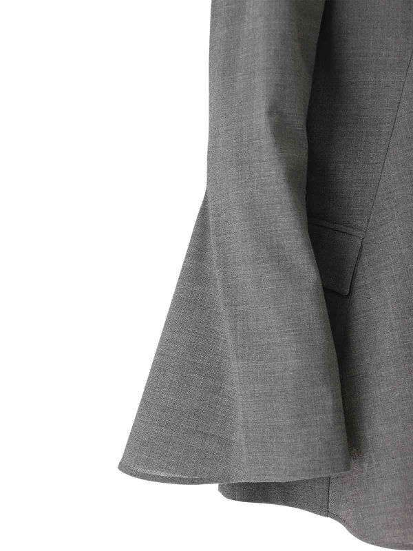 The Best Shops Vivetta: Light Wool Blazer With Slices