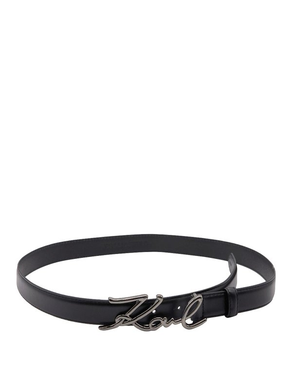 KARL LAGERFELD: Cinturones - Cinturón - Negro