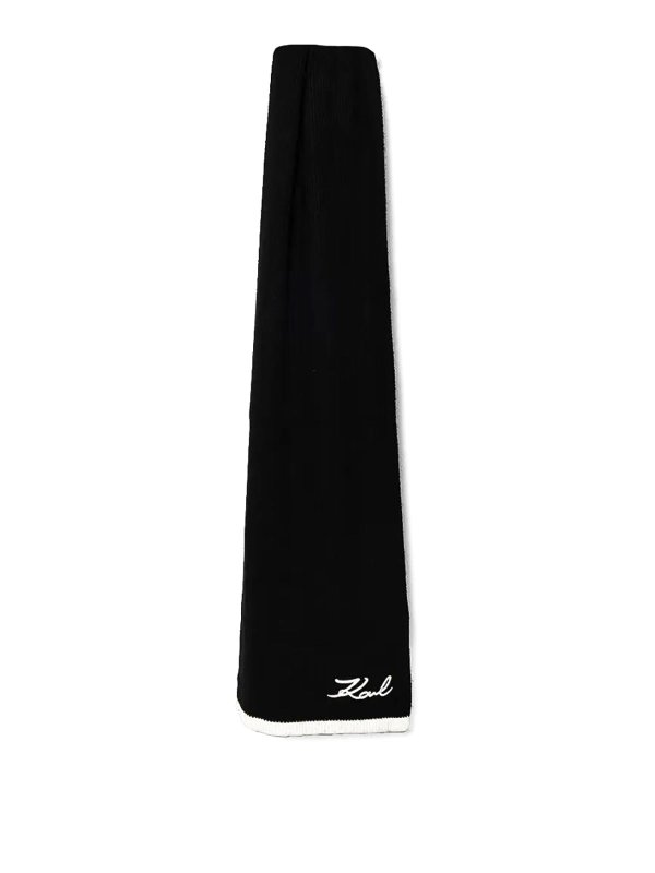 KARL LAGERFELD: Écharpes - Écharpe - Noir