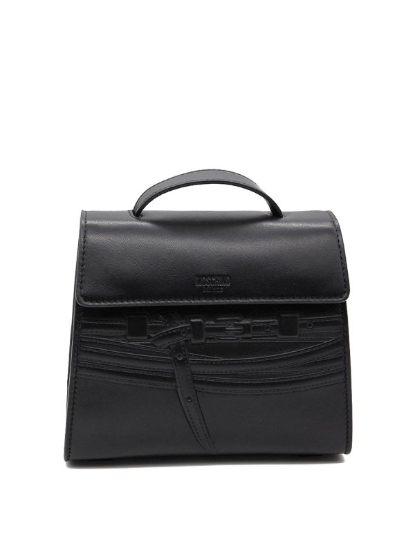 MOSCHINO: トートバッグ - トートバッグ - 黒