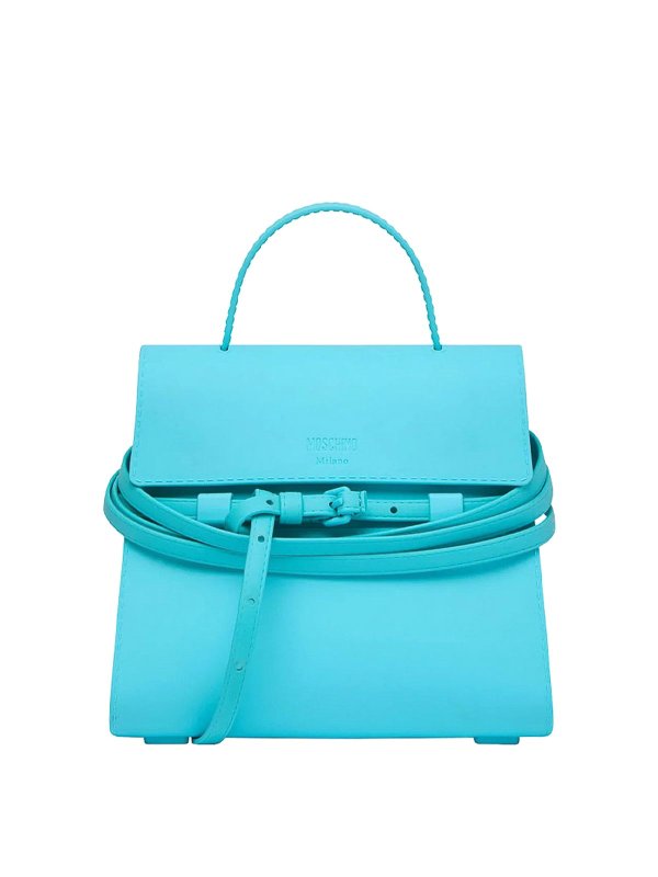 MOSCHINO: Sacs à main - Sac Cabas - Bleu Clair