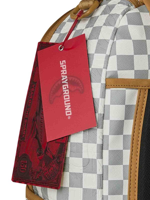 The Best Shops SPRAYGROUND: Graff Embossed Cream Check Backpack