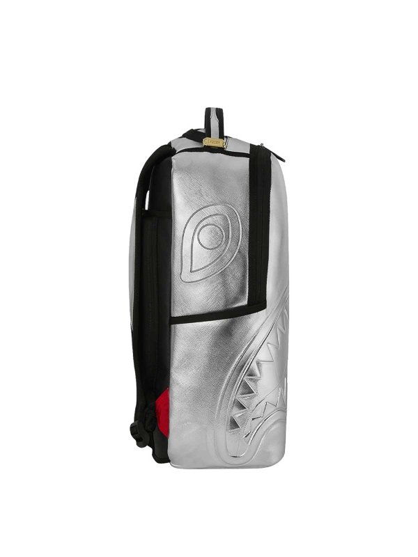 SPRAYGROUND: backpacks online - Silver Side Drip Backpack